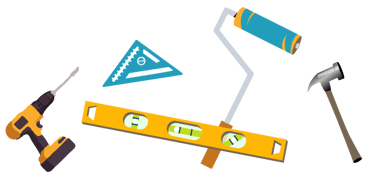 A menagerie of useful handyman tools