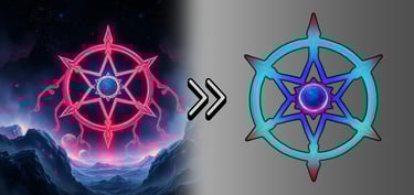 AI image turned into a logo