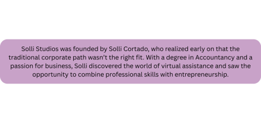 Solli Studios was founded by Solli Cortado