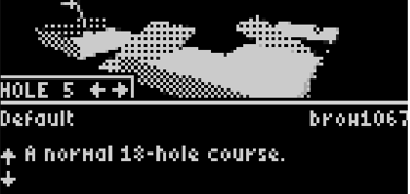 Arduboy Ardugolf Hole 5