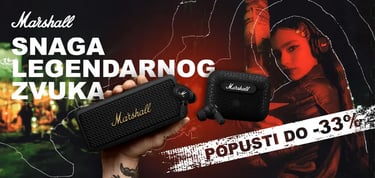 Kampanjski vizual za Marshall proizvode i Tehnomag