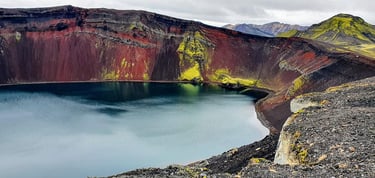 Ljótipollur in the Icelandic highlands