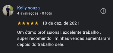 depoimento 5 estrelas