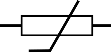 circuit symbol for a thermistor