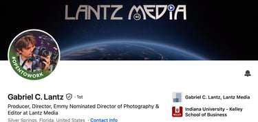 Gabriel Lantz, Experienced Emmy-Nominated Producer/Video Cinematographer
