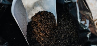 Bag of sterilized potting soil