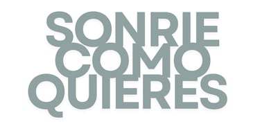 SONRIE COMO QUIERES es el eslogan de Distalclinic zona esmeralda
