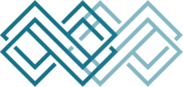 Two-toned teal luxury infinity logo vector, overlapping lines