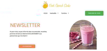 Comment s'abonner à la Newsletter Feel Good Club