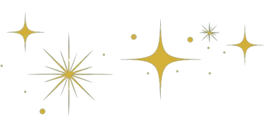 Elément décoratif - étoiles scintillantes- Rubenia Timmerman, auteure.