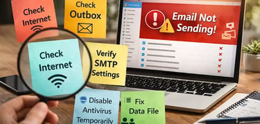 Fix Outlook Not Sending Emails (2026 Guide)