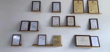 Product certificates, showing product quality certification