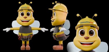 mascote 3D e personagem 3D