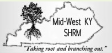 Mid-West KY SHRM logo featuring a tree icon within the outline of Kentucky state map.