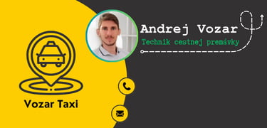Osobny šofer taxi vodič