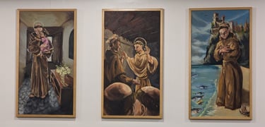 Tríptico al santo San Antonio