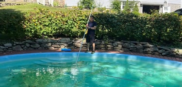 Eagleview Pool Care team offering professional pool cleaning and maintenance services in Connecticut