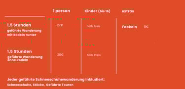 schneeschuhwanderung Leutasch, mit Fackeln