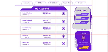 Orbit Financial desktop banking app first version