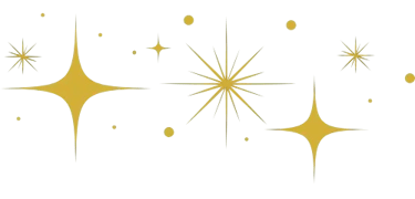 Elément décoratif - étoiles scintillantes- Rubenia Timmerman, auteure.