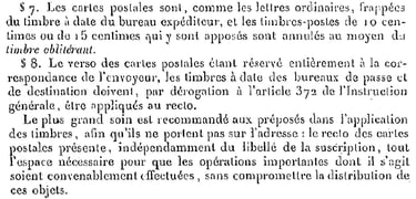 Instruction n°72 1873