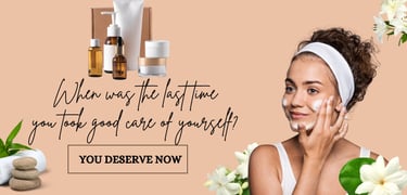 Skincare banner idea - well being