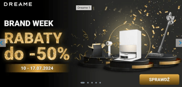 a computer screen with a gold and black background and a gold and white banner