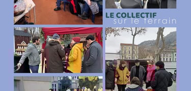 Visuel illustrant la présence du collectif TEC sur le terrain ce week end