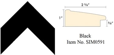 Black Picture Frame Item No. SIM0591