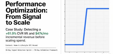This case study documents how a Home and Lifestyle DTC brand moved from plateaued growth to a valida