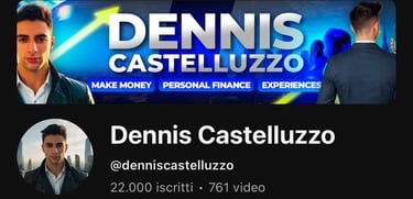Canale Youtube di Dennis Castelluzzo