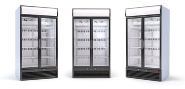 Commercial fridge, designed for high-capacity and efficient cooling to store perishable items in restaurants and foodservice 