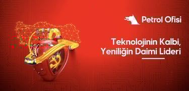 Petrol Ofisi kurumsal etkinliği için tasarlanan yaratıcı açılış videosu ve sahne görselleri