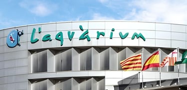 foto vista do aquario de barcelona