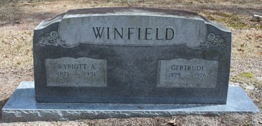 Annie Gertrude Winfield (October 22nd, 1879-January 23rd, 1926