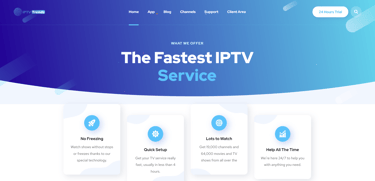 screenshot of helix iptv trends website