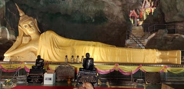thailand phang nga wat suwan khuha reclining buddha