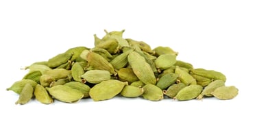 Small pile of green cardamon seeds