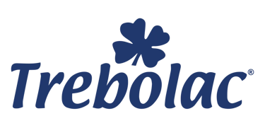 Logo de la empresa de productos lácteos Trebolac