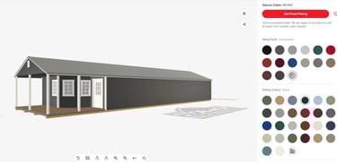 Design custom Shed, Garage, Carport in Texarkana by Caney Creek Sheds.