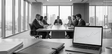 Reunião de advogados do Hutter Advogados Associados em ambiente profissional