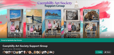 Caerphilly Art Society Facebook Support Group