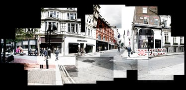 A very large joiner composition of New Bond Street