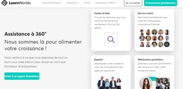 LearnWorlds LMS ressources d'aide