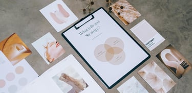 mood board for a branding concept