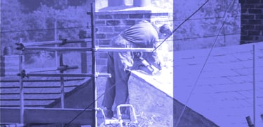 Inspection of flashing in progress