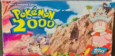 Display Topps Pokémon The Movie 2000 arrière