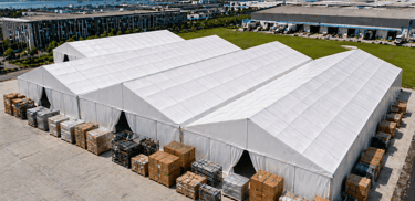 temporary tent structure