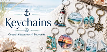 Beach Keychain Graphic