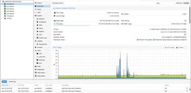 Interface web de gerenciamento do Proxmox VE (PVE)